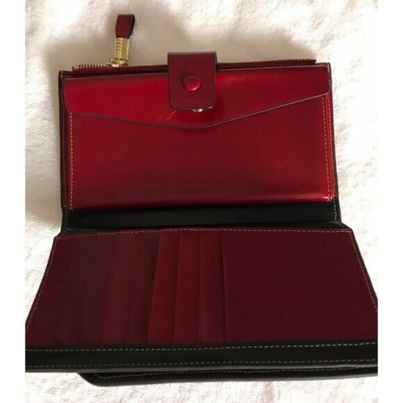 Itsalife RFID Genuine Wax Leather Red Wallet - Picture 3 of 5